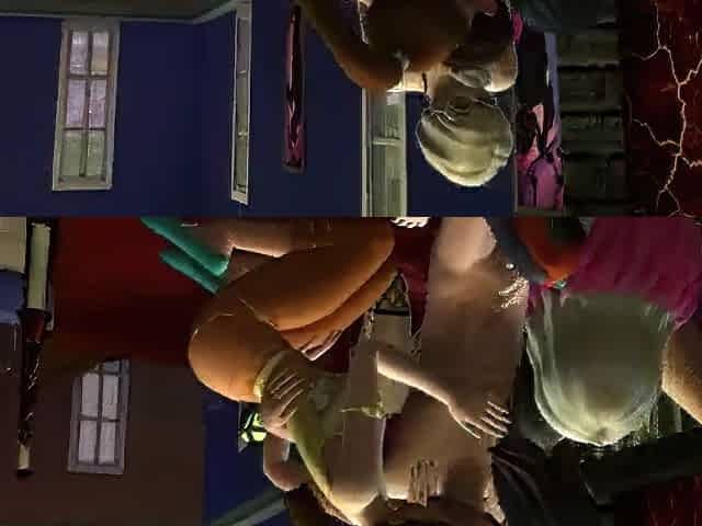 Sims 4 - Four cuties take one lads cum at the club