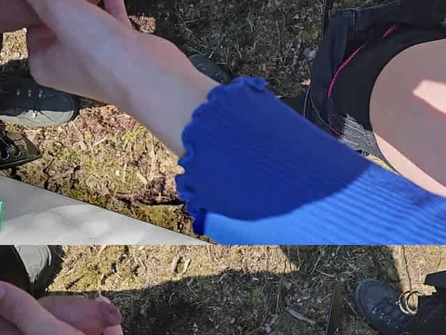 Blonde Slut Towed and Fucked in the Woods!