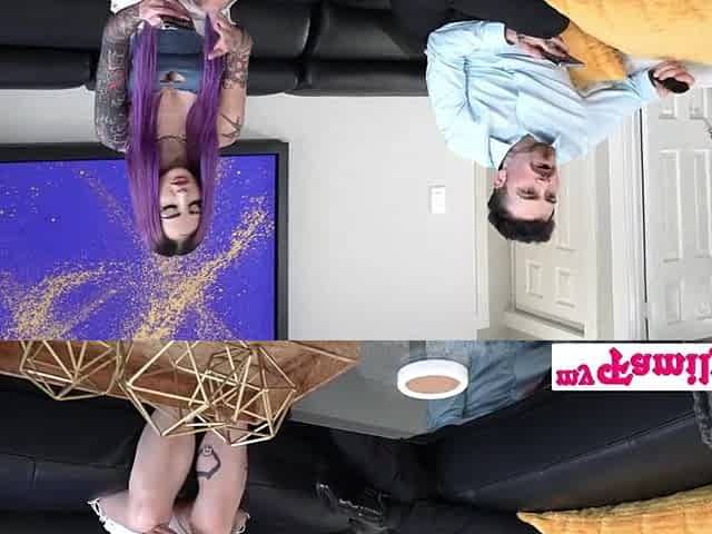 Temptress Valerica Steele Entreats Stepdad, "IF I Make U Cum Will We Be Even??"