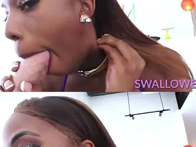 Sexy Ebony Teen 18+ Loves To Suck And Swallow