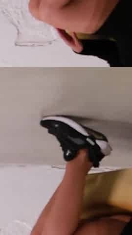 Still Inside - Dangling Nylons in Sneakers