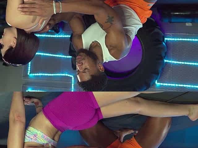 Fitness Rooms UK MILF Belle Ohara takes BBC at the gym