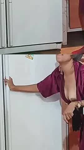 My Stepson Fucks Me in the Kitchen, What a Delicious Morning. While the Cuckold Got Tired in Bed.
