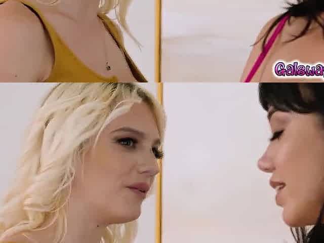 Kenna James and Little Puck ripping off their panties and have sex