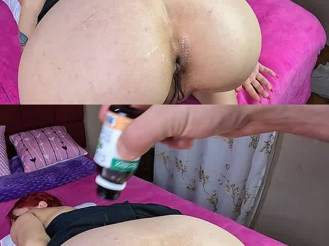 POV - Anal Creampie with My New Boobs