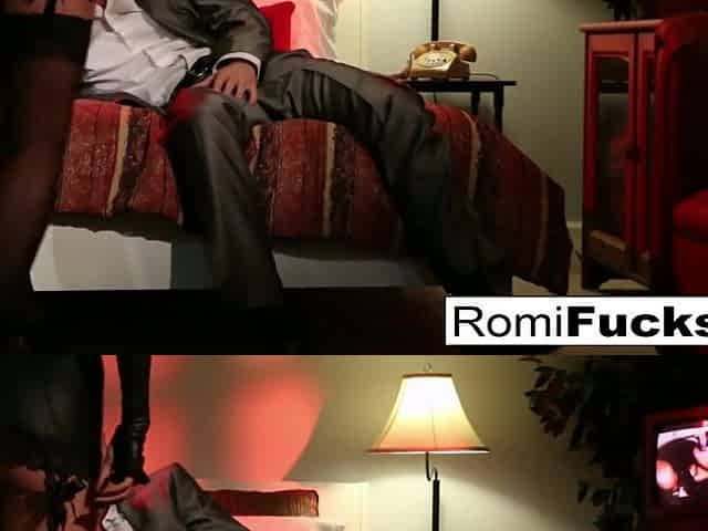 Businessman watches Vampire clip then fucks an Escort