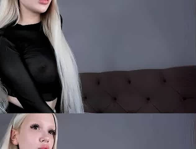 Curly Blonde Teen Records Solo Dildo Masturbation More at