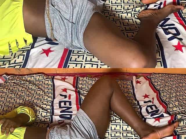 Afro small teen screwed in her nicker