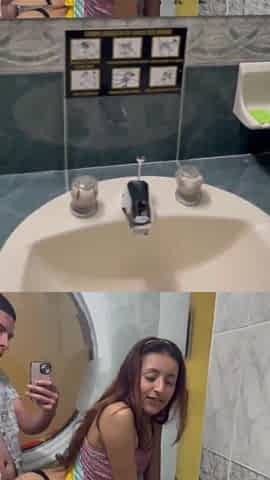 During the time that everybody studies in the university bathrooms, out of a fucking-rubber