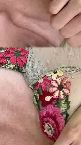 Skinny Petite Fit Blonde Stripping Striptease on Bed Sexy Stretching Tease
