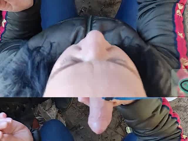 POV - giving me a fellatio during the time that smokin' a cigarette