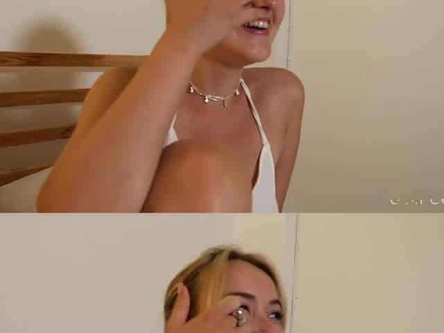 Intensive sextape with cute golden-haired on vacation