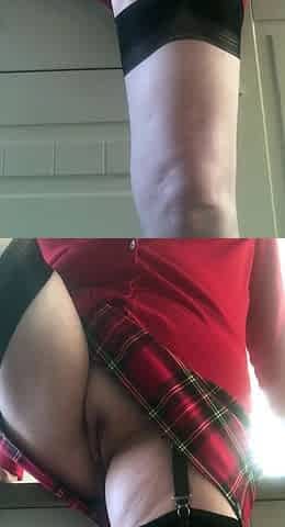 British amateur teen in stockings