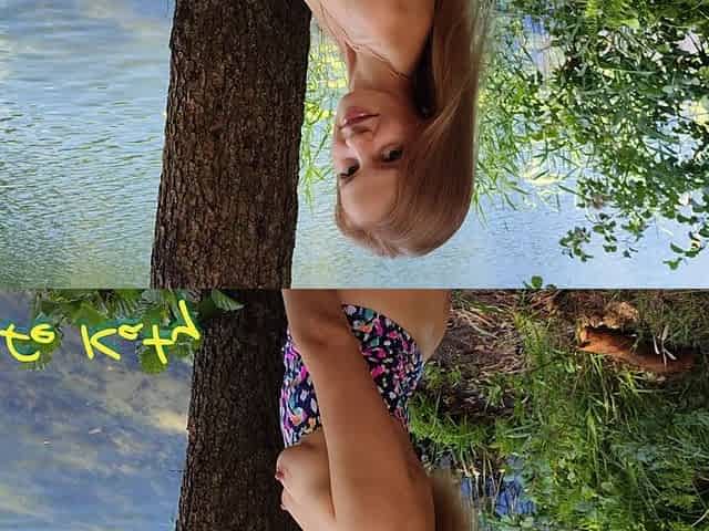 Casual Sex with a Stranger on a Forest Lake with Cum in Pussy