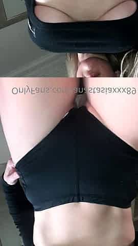 Amateur blond girl with big boobs getting fucked