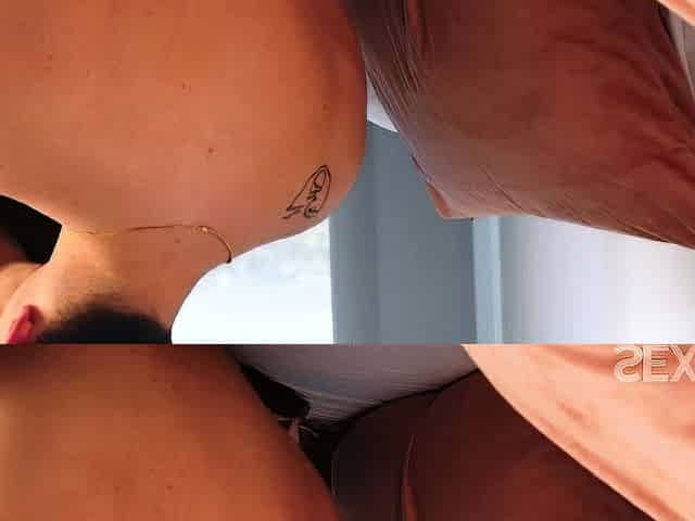 Brunette teen Sheron hardcore fucking