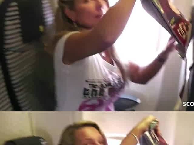 German mother I'd like to fuck Flash Massive Breasts in Plane and Ride on Holiday