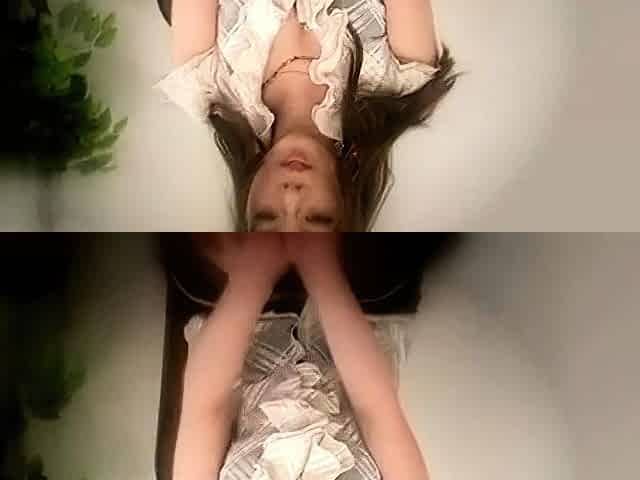 Asian girl in stockings masturbating with toys sucking and r