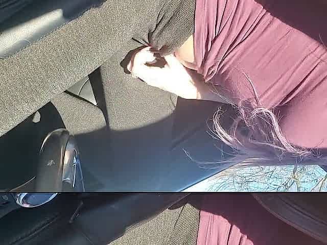Lustful as BANG on Lunch Break - NEARLY CAUGHT PLAYING WITH LOVE BUTTON IN CAR - Constricted Bald Twat