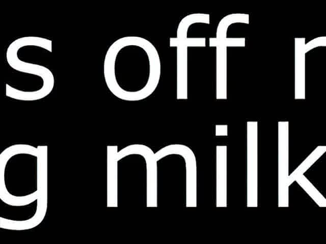 Eating milk and cookies off my booty