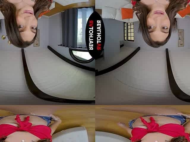 Teen Stepsister Sneaks Inexperienced Stepbro Into Her Bedroom & Teaches Him How To Fuck! - RealHotVR