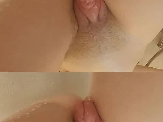 See the pumped vagina during the time that her anal gets a beating