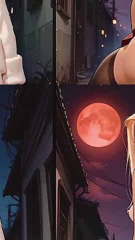 Gol Policeman Fucks a Blonde Slut in Full Moon Night