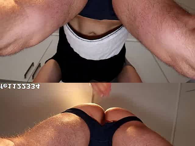 Wild amateur cutie rips off my underclothes and eats my butt until I reach climax