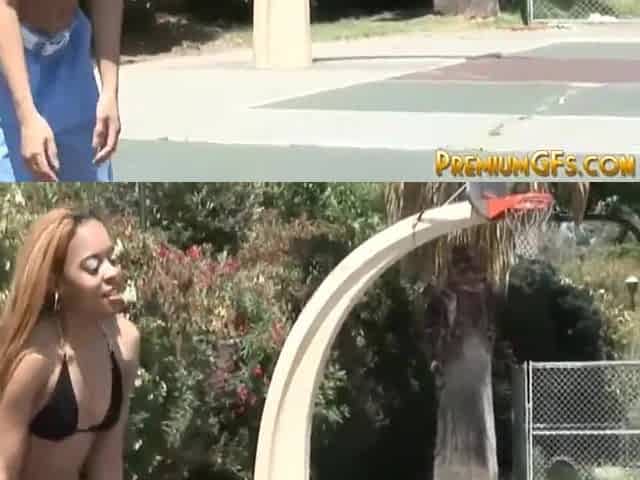 Black doxy rides large ebony jock in reverse