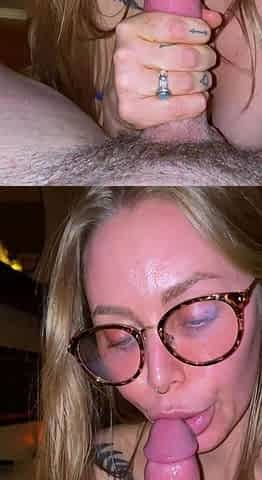 Sexy amateur blonde blowjob amp cumshot HD