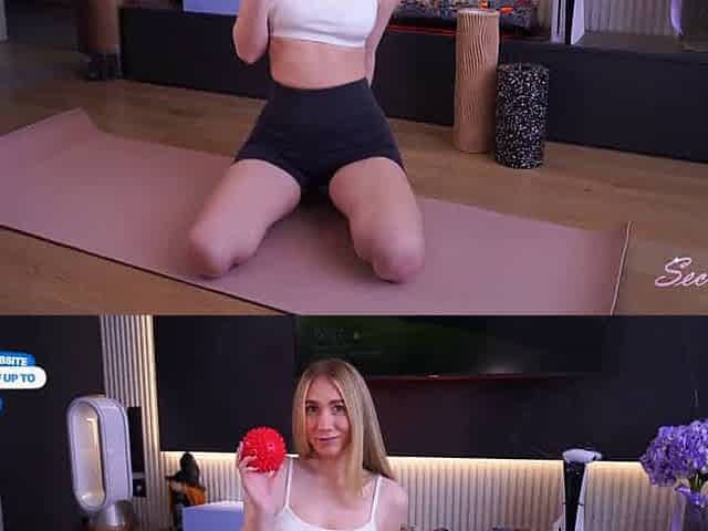 Unexpected drill on mom and stepson's yoga mat, scorching milf brings hefty breasts ash-blonde for muddy killer joy - porno!