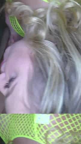 Horny Teen Getting Her First Ever Bukkake