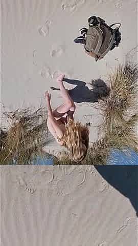 Teen Slut Public Doggy Fucked on the Beach!