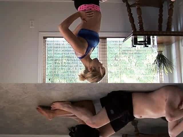 Blonde Amateur Yoga Session