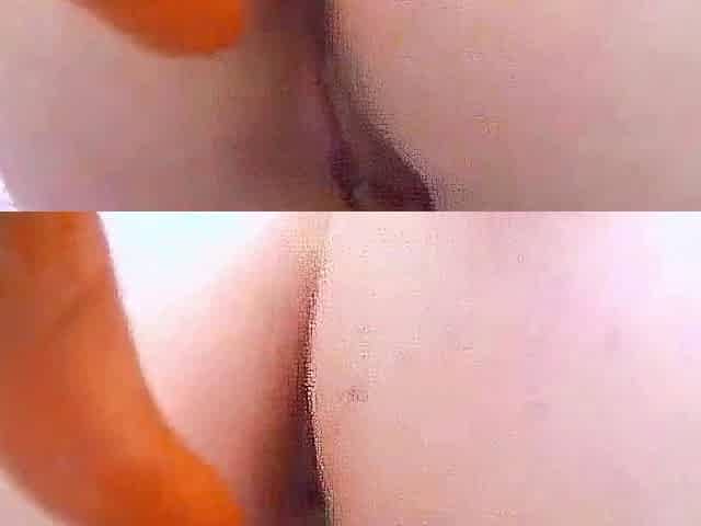 Outdoor anal masturbation with cucumber