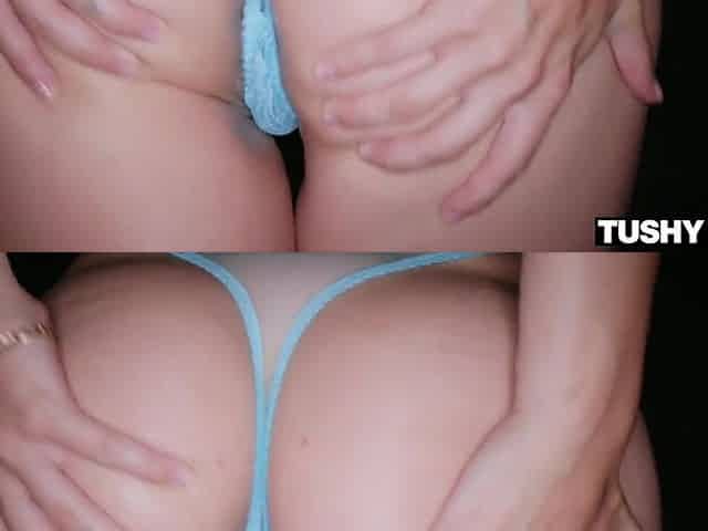 TUSHYRAW Breasty sweetheart gets her curvy booty filled up