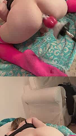 Femboy_sky04 Takes Large Monster Wang