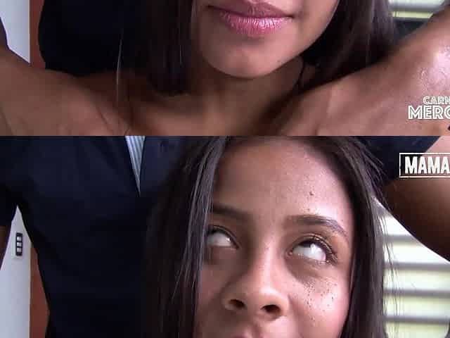 Latin Babe Facialized After Intensive Vagina Screw With Stranger - CARNE DEL MERCADO