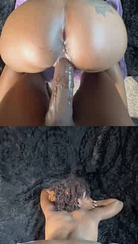 POV Backshots With Bubble Ass Black (Ejaculation)