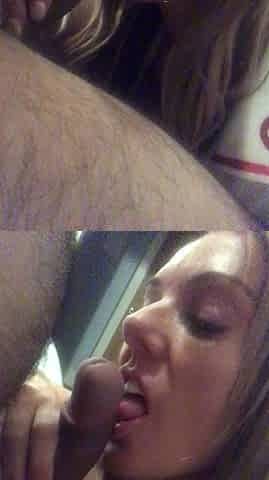 Homemade amateur blonde blowjob