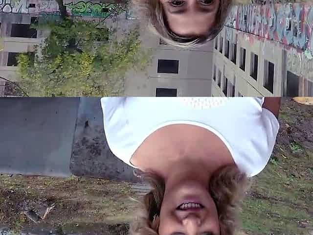 Horny bigass cougar pussysmashed outdoor