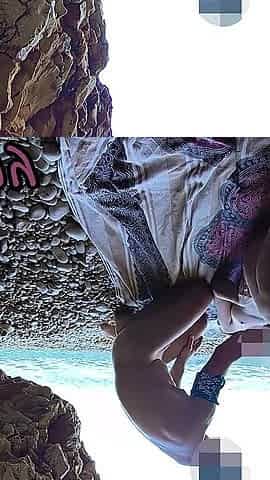 Flashing My Pussy in Front of a Guy in Public Nudist Beach and He Fucks Me and Gives Blowjob - It's Very Risky - Misscreamy