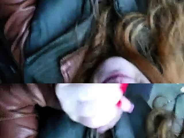 Redhead Amateur BlowJob in Public with a Facial Finish