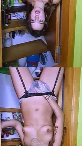 Small titted babe toys her pussy on webcam