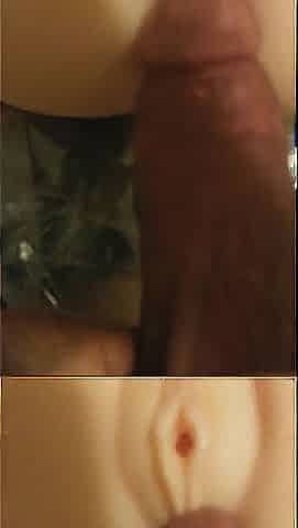 Screwing and Cumming inside a Fake Booty Toy