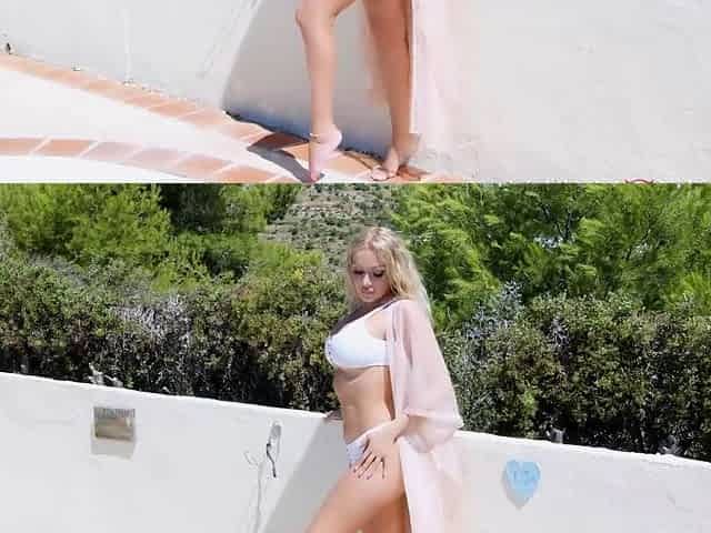 Busty milf angel gets nailed outdoors