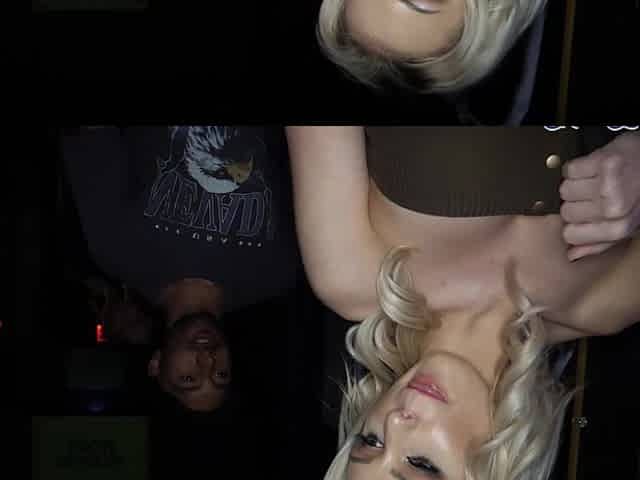 A stunning blonde milf, Kenzie Taylor, gets a hard cock in her pussy in a gangbang scene.