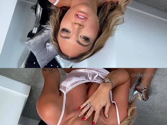 Awesome Big Boobs Blonde Masturbates In The Shower