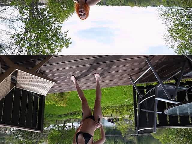 Outdoor Cock Riding and Blowjob Action Hardcore Style