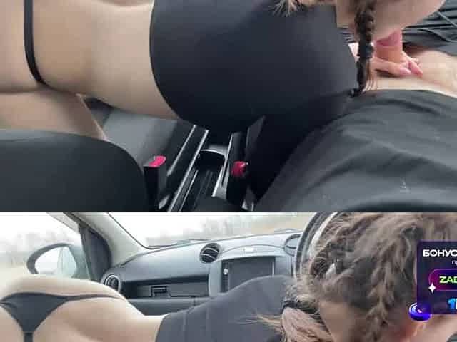 Taxi driver didn't expect to observe a nude nymph in the forest - hottest XXX porn!